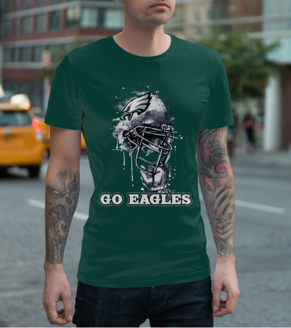 Philadelphia Eagles Helmet Go Eagles T-Shirt