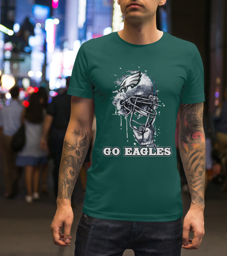 Philadelphia Eagles Helmet Go Eagles T-Shirt