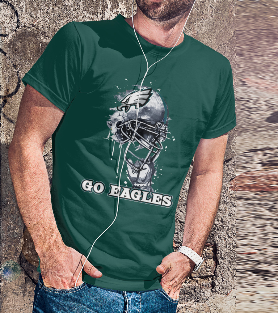 Philadelphia Eagles Helmet Go Eagles T-Shirt