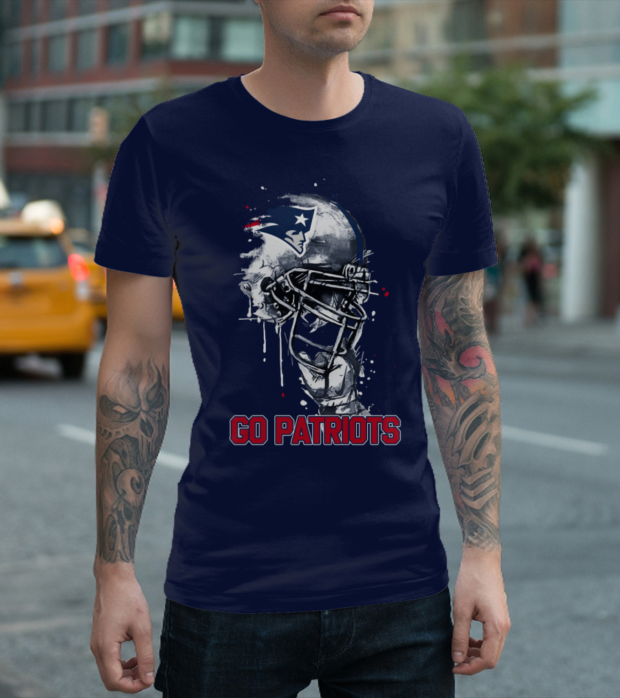 Go Patriots Patriots Helmet T-Shirt