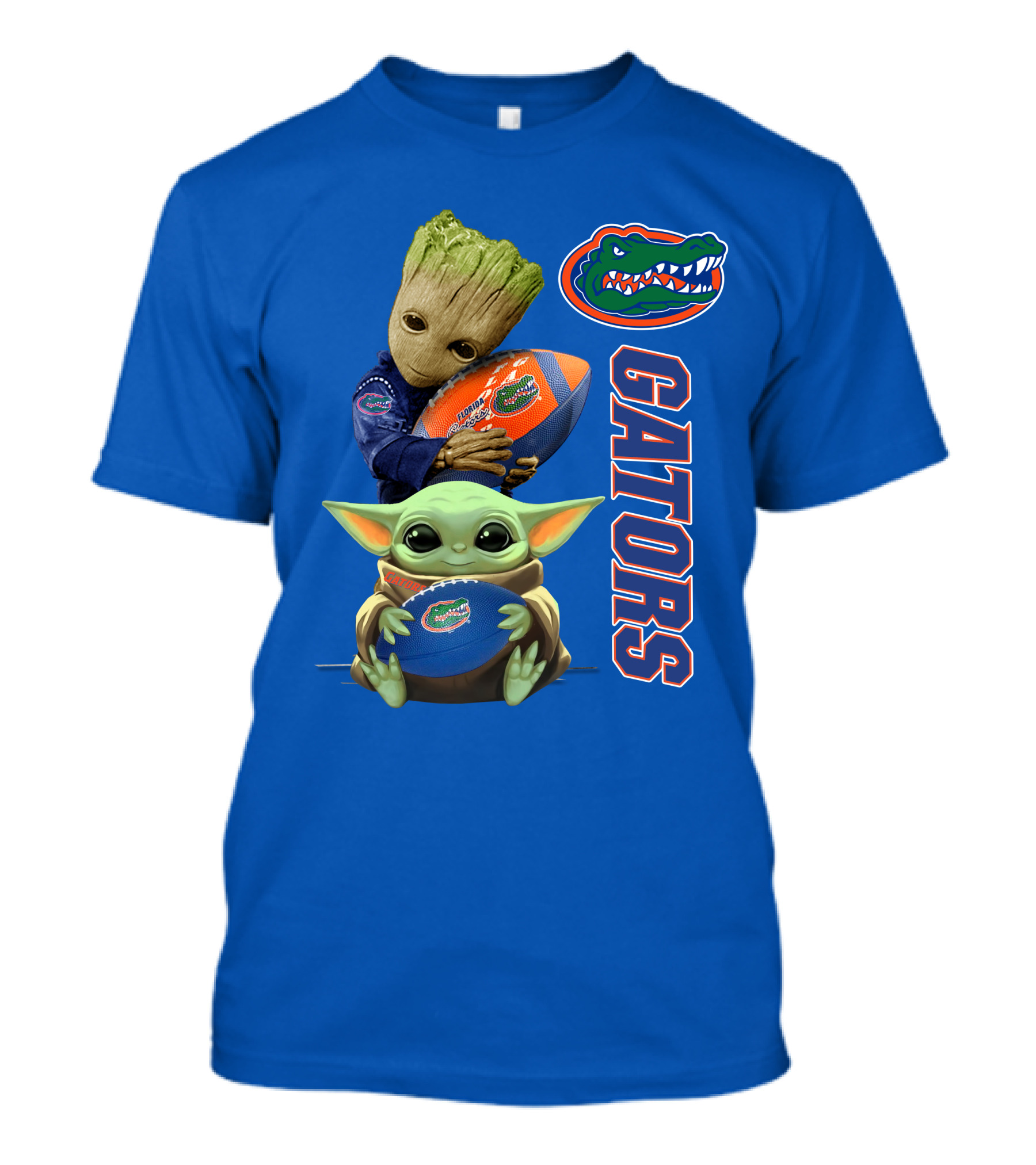 Gators Football Baby Alien And Tree Creature T-Shirt