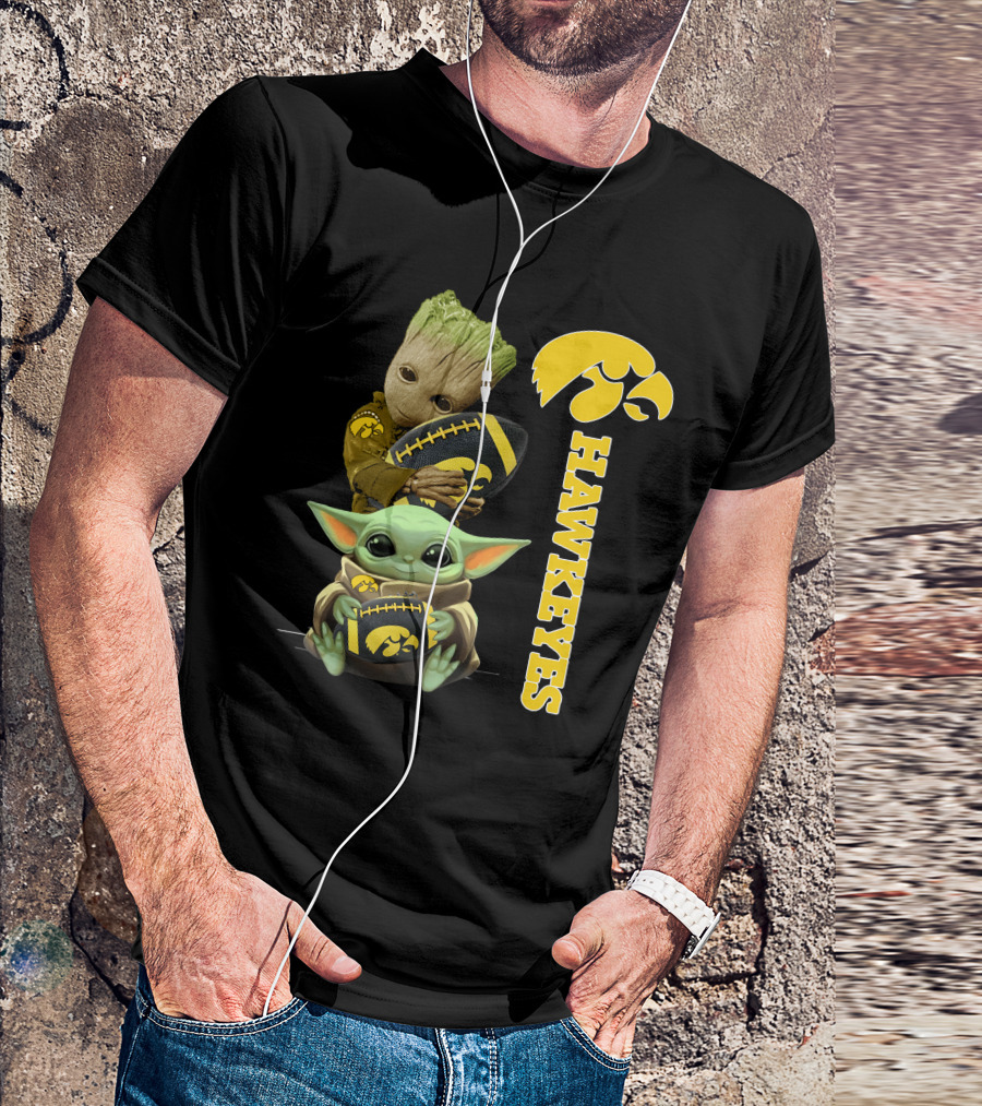 Baby Groot And Baby Yoda Hawkeyes T-Shirt