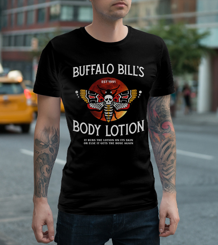 Buffalo Bill's Body Lotion EST 1991 Silence Lambs Halloween T-Shirt