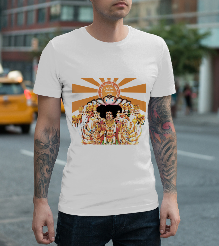 The Jimi Hendrix Experience Axis Bold As Love Album Cover T-Shirt