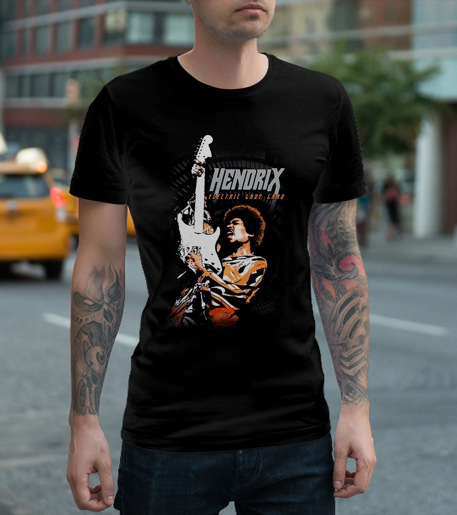 Hendrix Electric Ladyland Guitar Performance T-Shirt