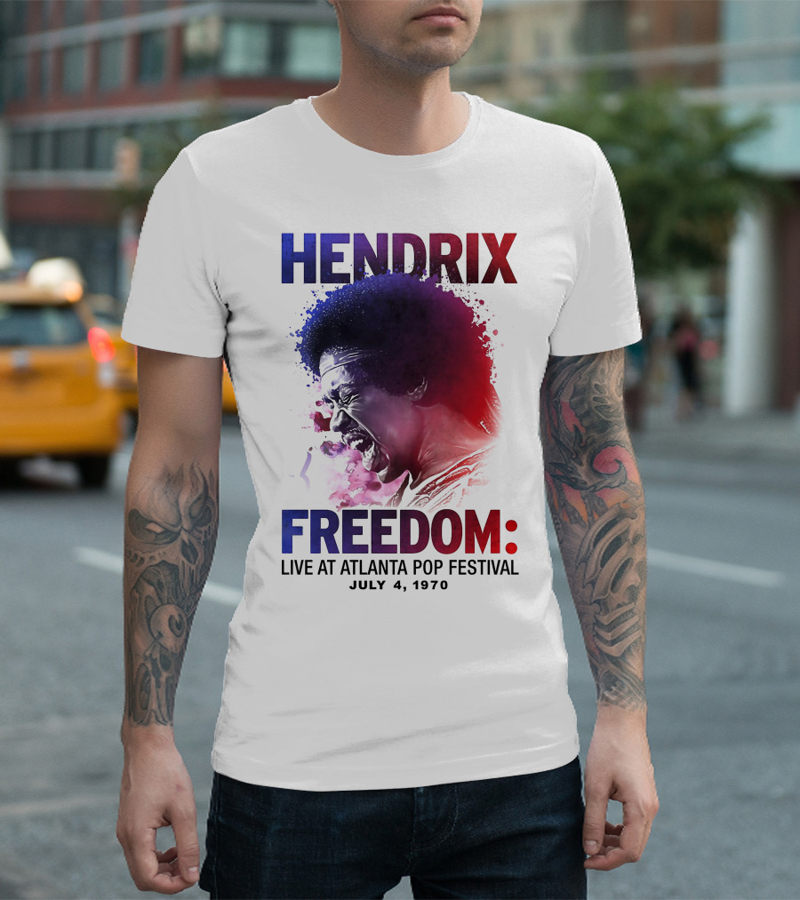 HENDRIX FREEDOM LIVE AT ATLANTA POP FESTIVAL JULY 4 1970 T-Shirt