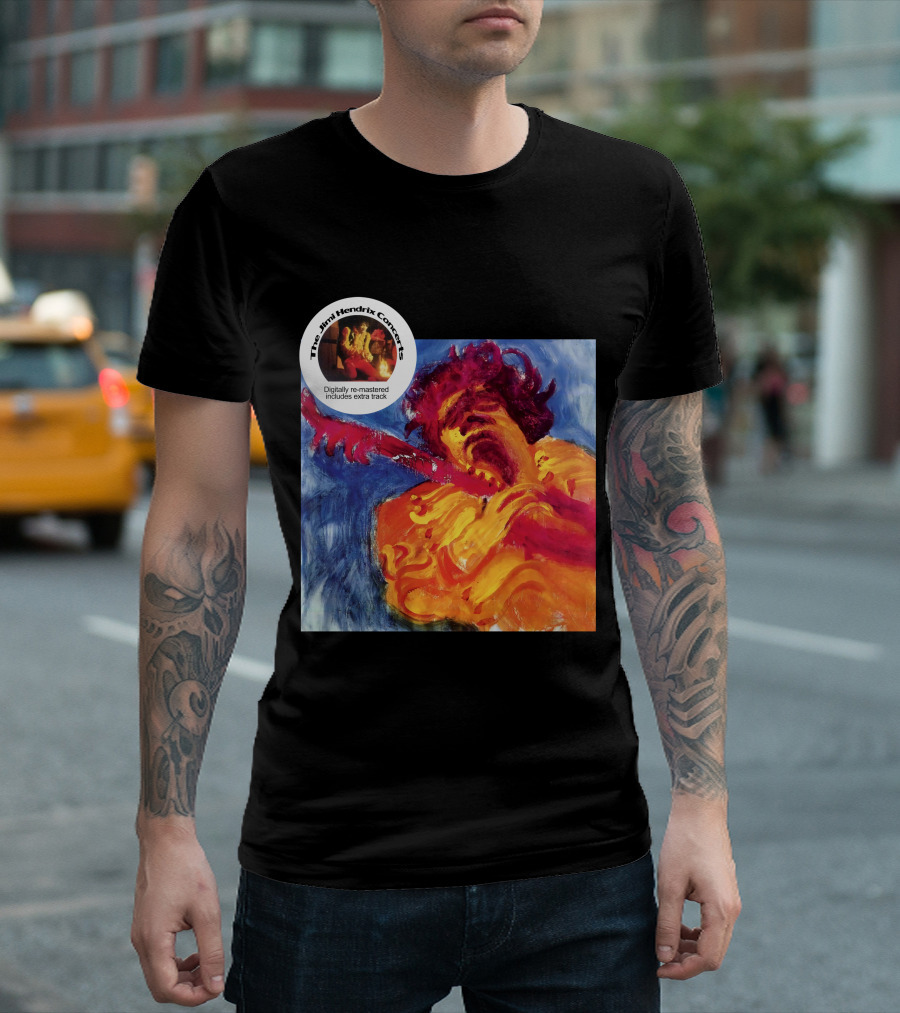 The Jimi Hendrix Concerts Digitally Re-Mastered Includes Extra Track T-Shirt