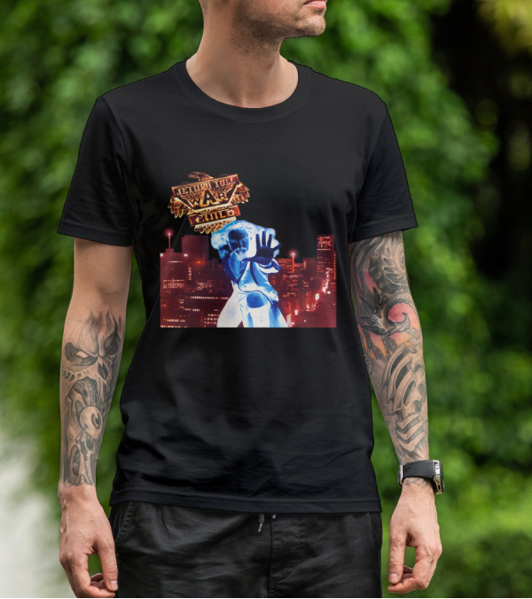 Faster Than A Bullet War Child Urban Heroic Cityscape T-Shirt