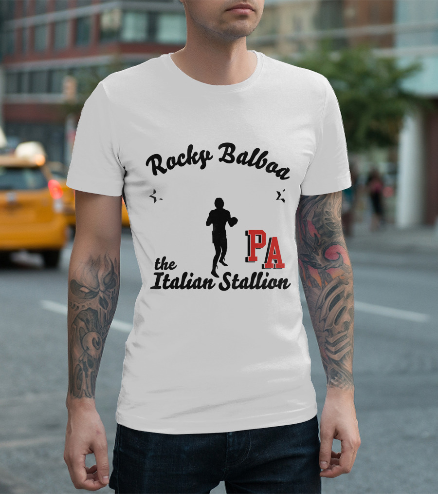 Rocky Balboa 76 PA The Italian Stallion T-Shirt
