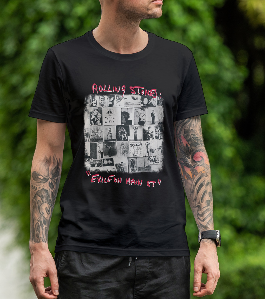 Rolling Stones Exile On Main St Collage T-Shirt