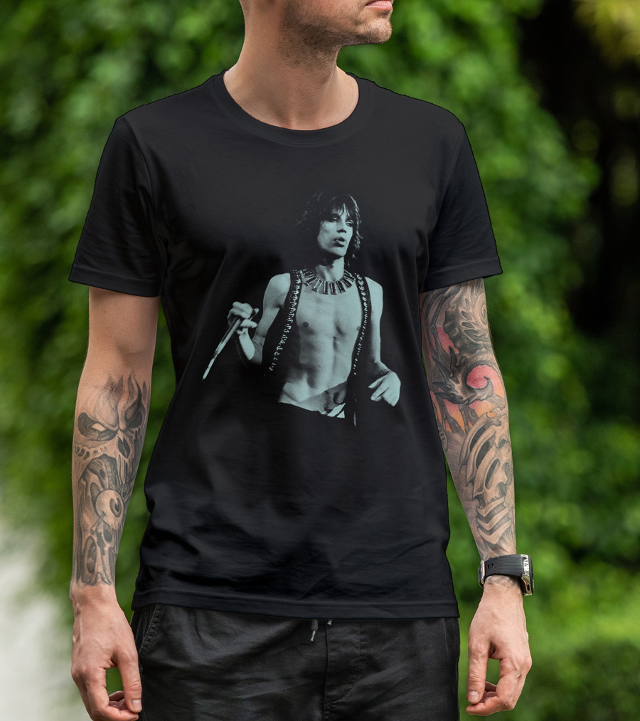 Mick Jagger Iconic Performance Rock Legend T-Shirt