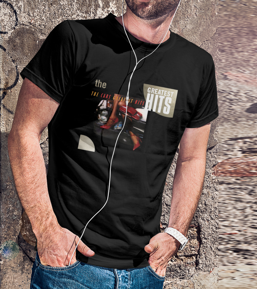 The Cars Greatest Hits Album Cover Retro T-Shirt