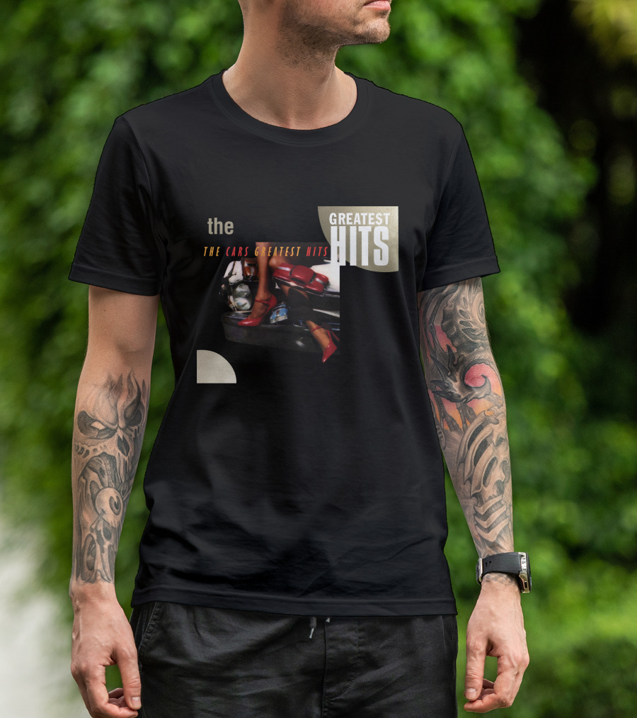 The Cars Greatest Hits Album Cover Retro T-Shirt