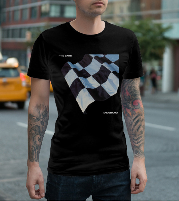 The Cars Panorama Racing Flag Cover T-Shirt