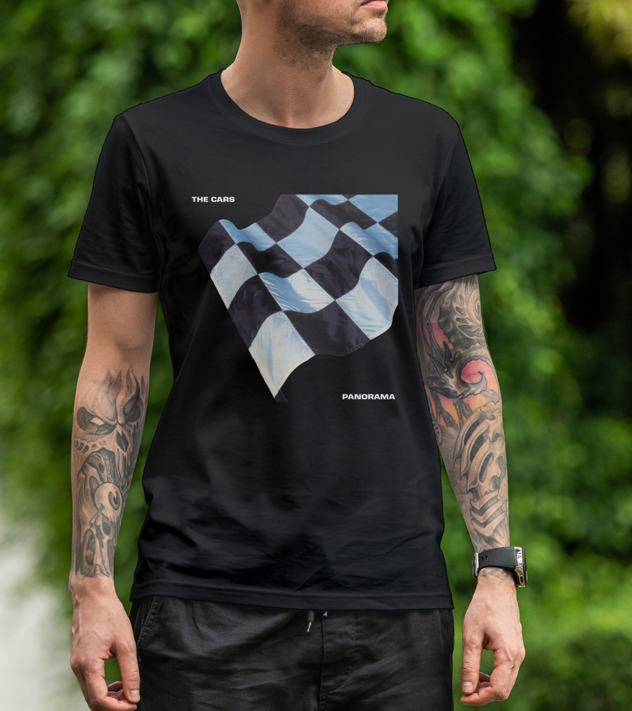 The Cars Panorama Racing Flag Cover T-Shirt