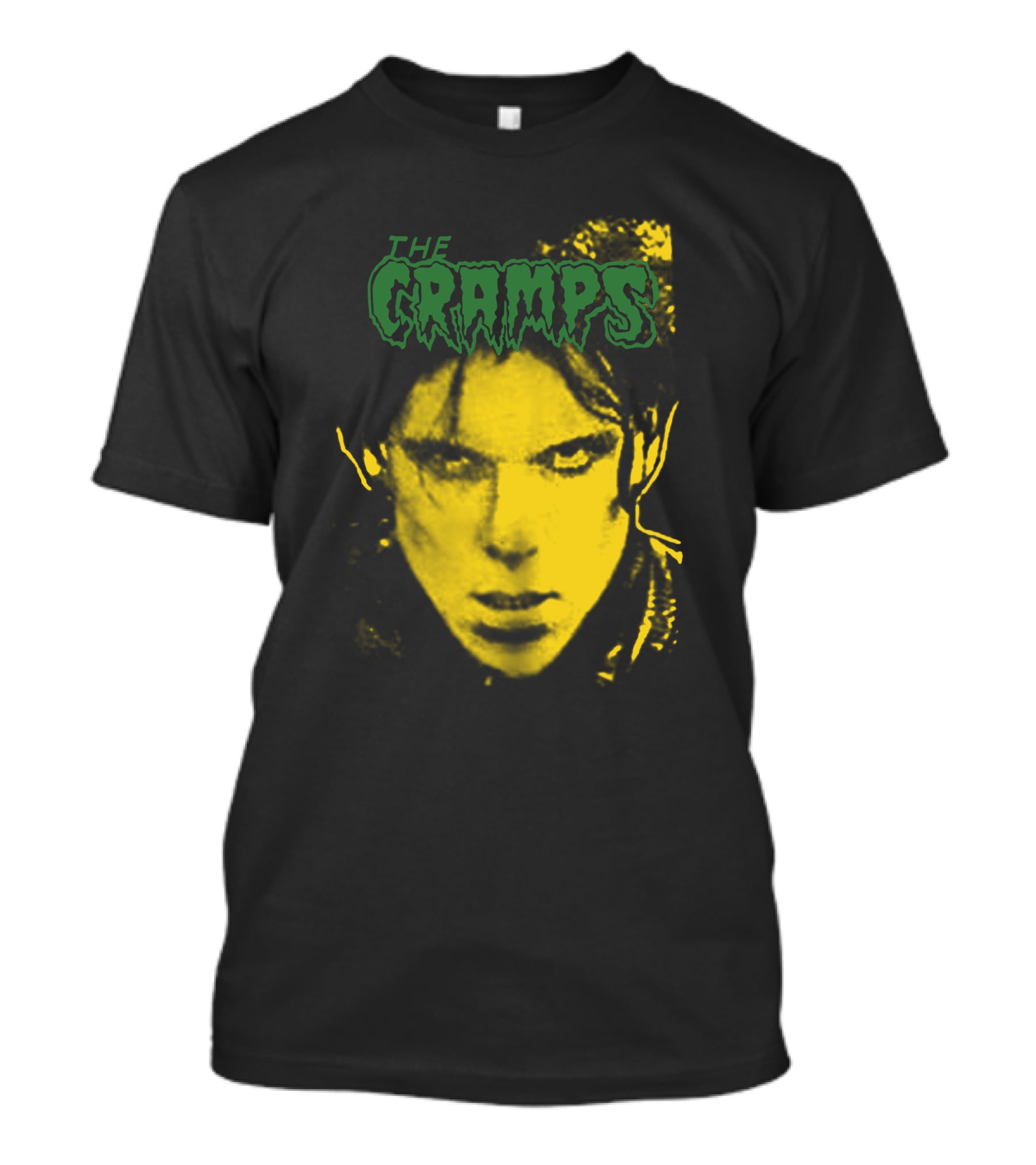 The Cramps Lux Interior Yellow Face T-Shirt