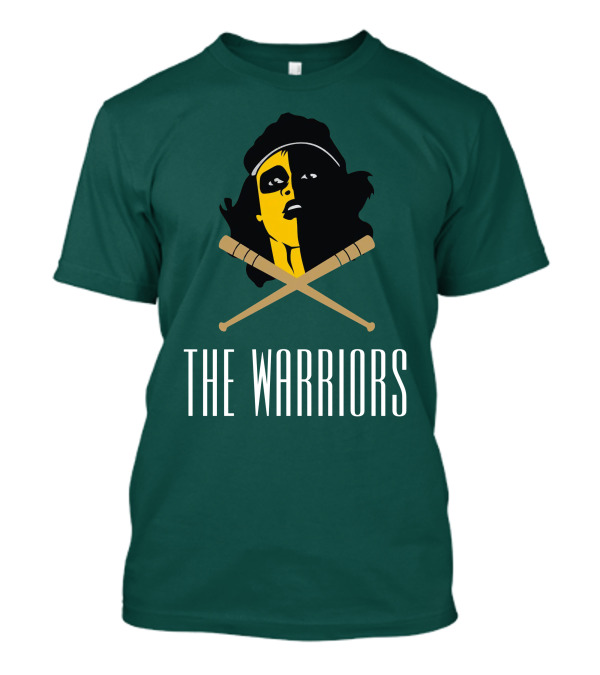 The Warriors Movie Concept Art Face And Crossed Bats T-Shirt