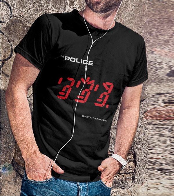 The Police Ghost In The Machine Digital Clock Display T-Shirt