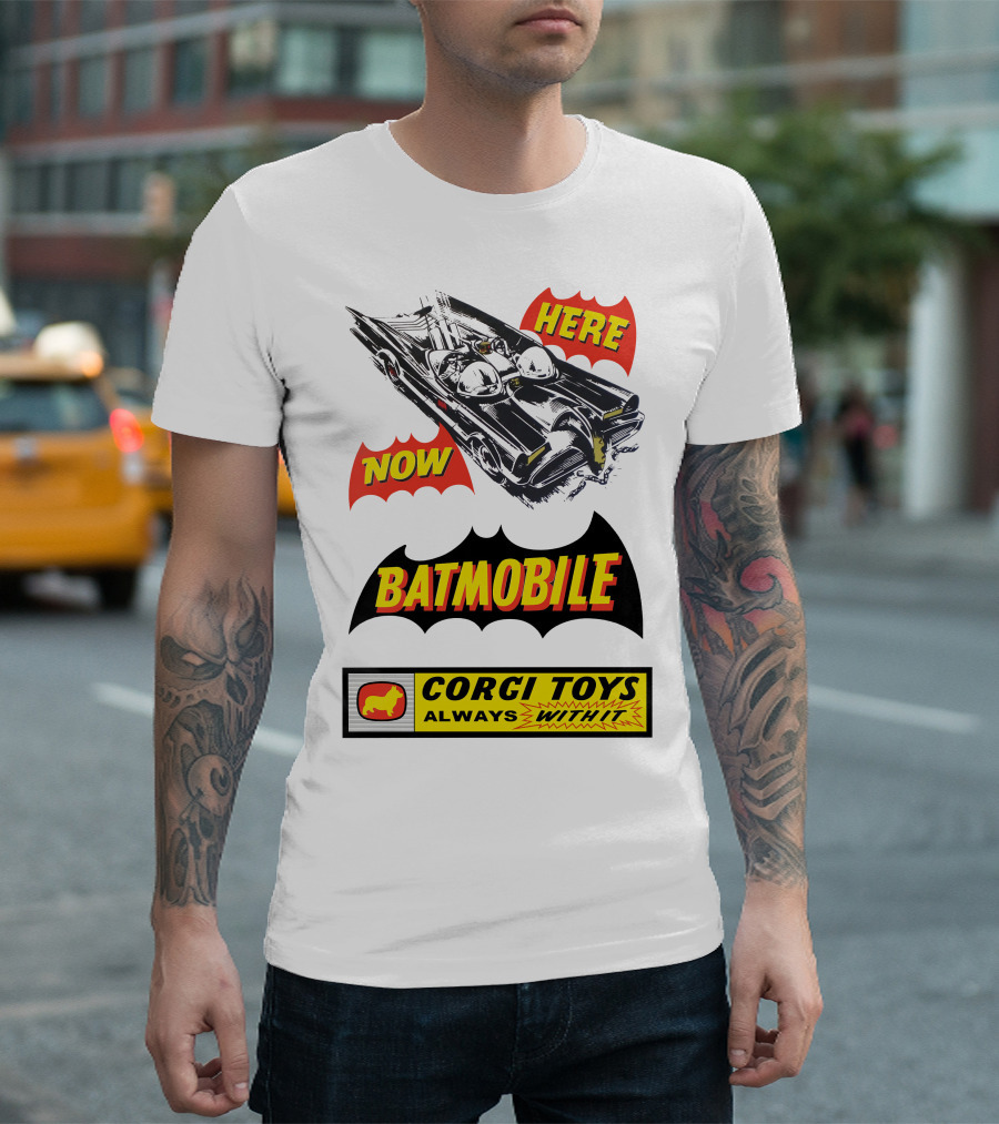 BATMOBILE 267 HERE NOW CORGI TOYS ALWAYS WITH IT T-Shirt