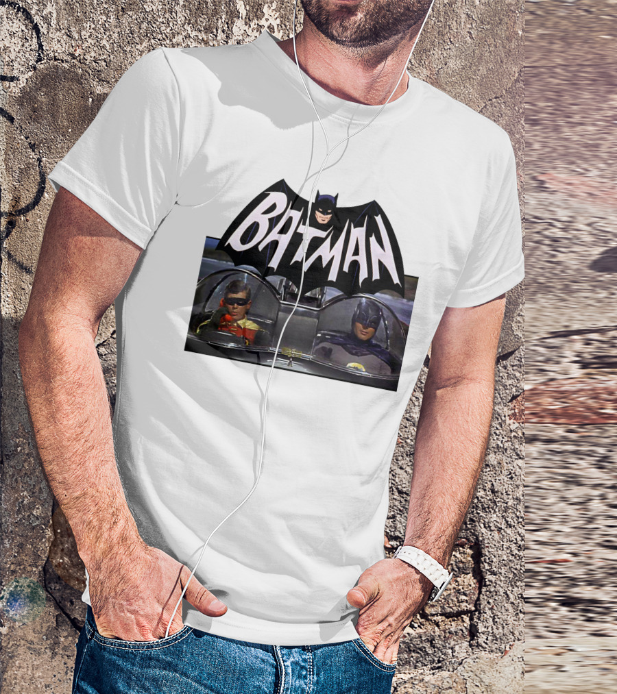 Batman TV Series Batmobile Dynamic Duo T-Shirt