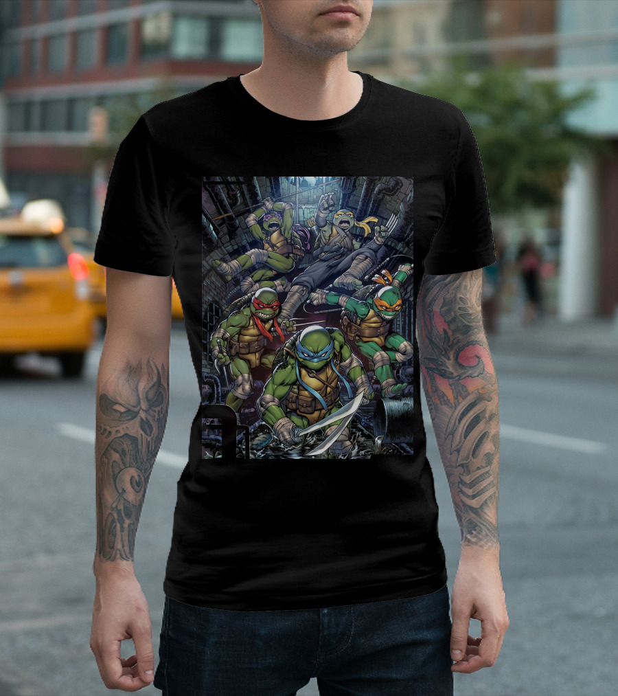 Teenage Mutant Ninja Turtles Sewer Battle Adventure T-Shirt