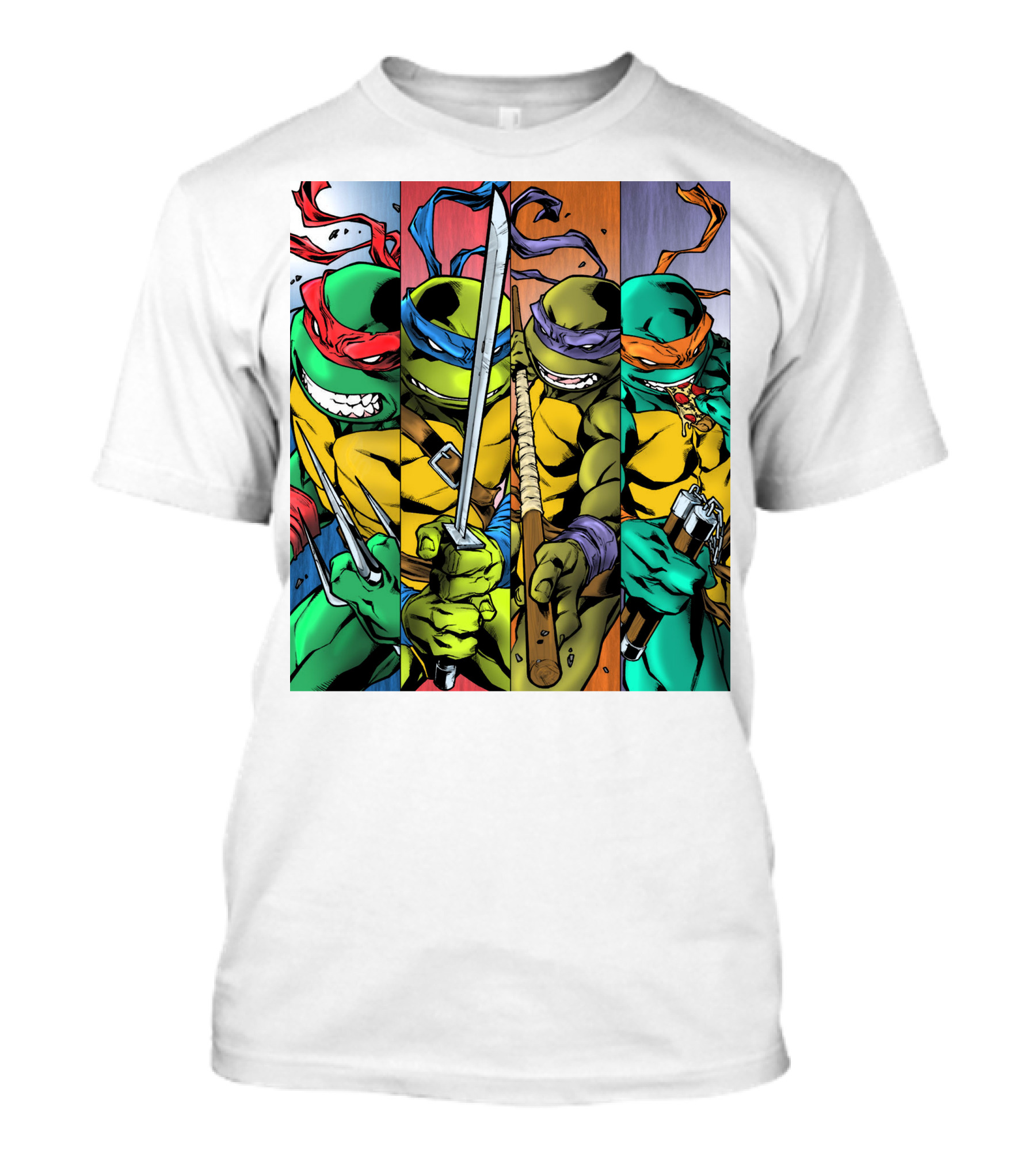 Teenage Mutant Ninja Turtles Raphael Leonardo Donatello Michelangelo T-Shirt
