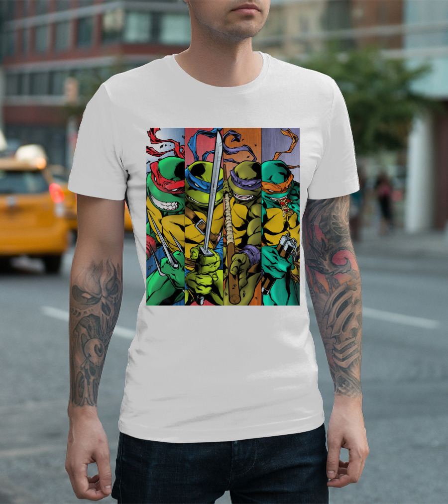Teenage Mutant Ninja Turtles Raphael Leonardo Donatello Michelangelo T-Shirt