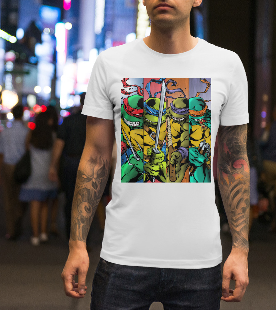 Teenage Mutant Ninja Turtles Raphael Leonardo Donatello Michelangelo T-Shirt
