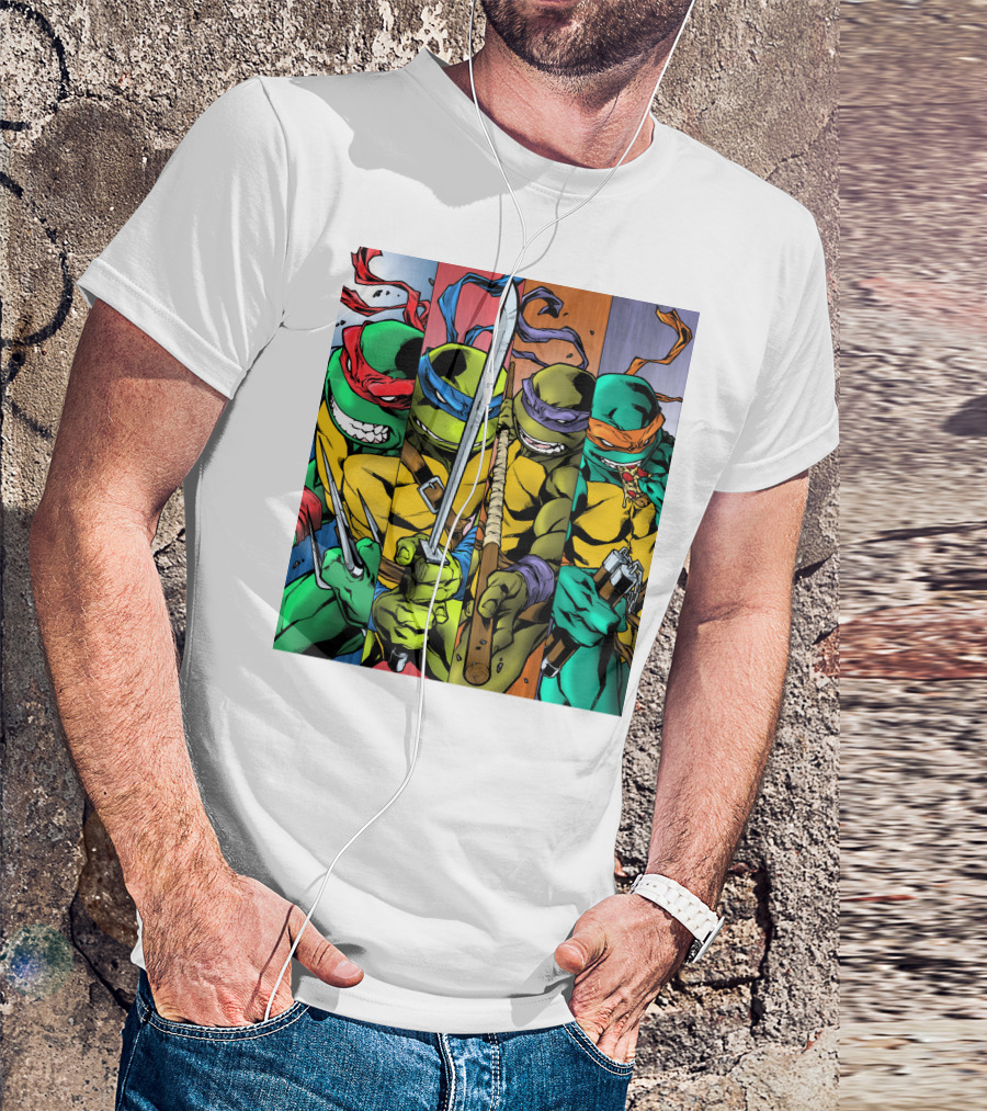 Teenage Mutant Ninja Turtles Raphael Leonardo Donatello Michelangelo T-Shirt
