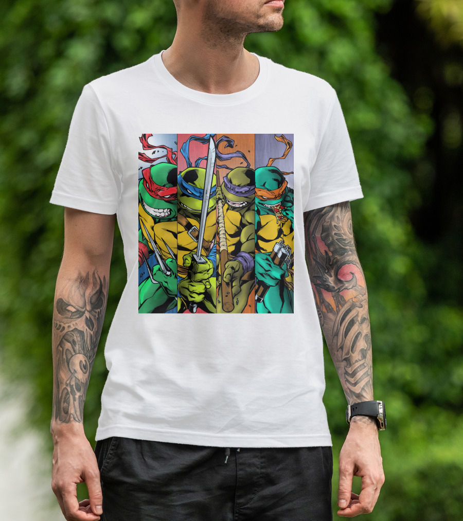 Teenage Mutant Ninja Turtles Raphael Leonardo Donatello Michelangelo T-Shirt