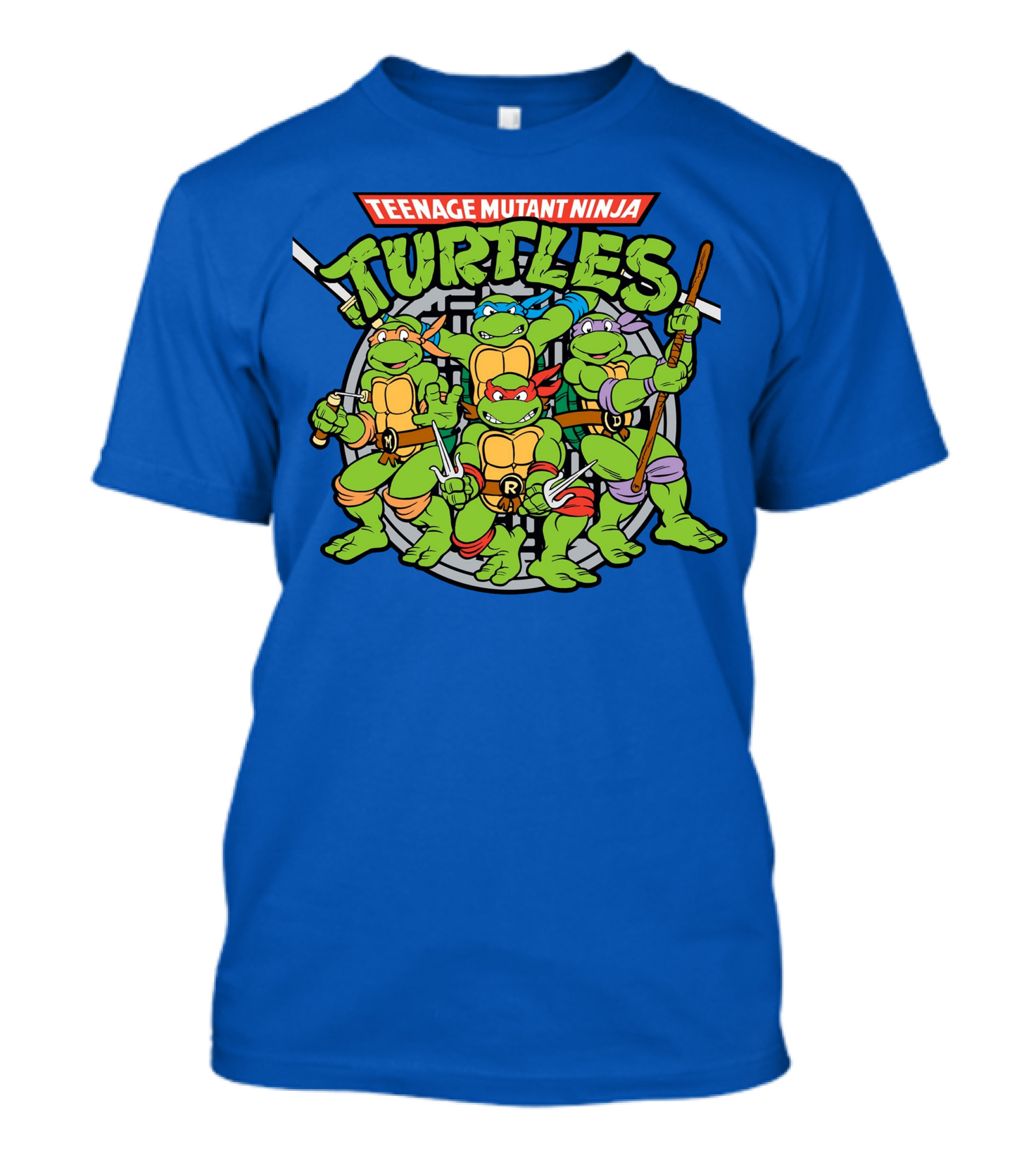 Teenage Mutant Ninja Turtles Sewer Logo Raphael Leonardo Donatello Michelangelo T-Shirt