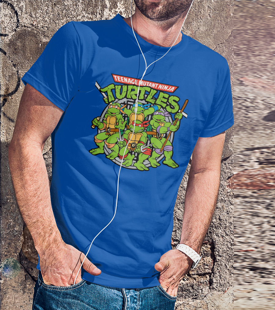 Teenage Mutant Ninja Turtles Sewer Logo Raphael Leonardo Donatello Michelangelo T-Shirt