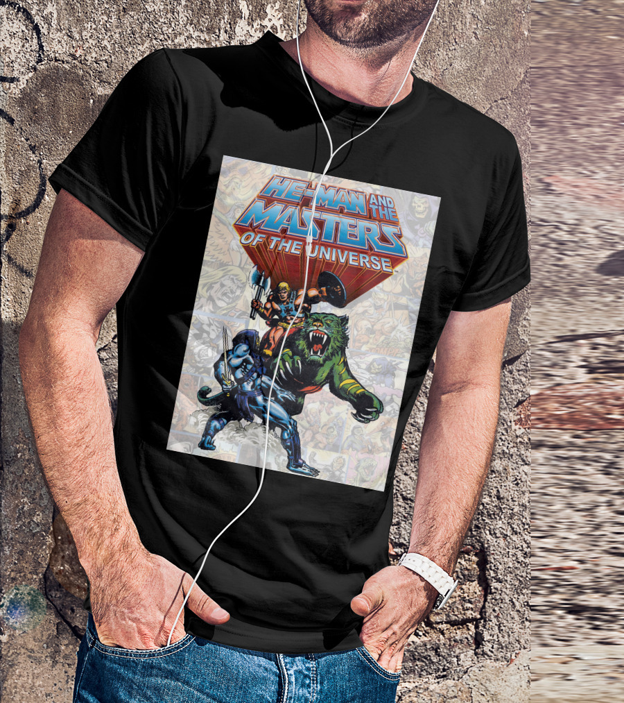 HE-MAN AND THE MASTERS OF THE UNIVERSE COMIC STYLE ACTION T-Shirt