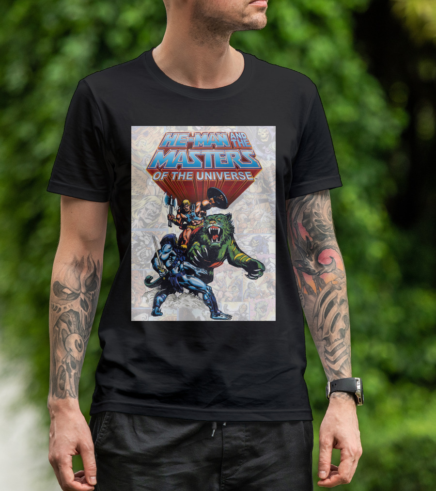 HE-MAN AND THE MASTERS OF THE UNIVERSE COMIC STYLE ACTION T-Shirt