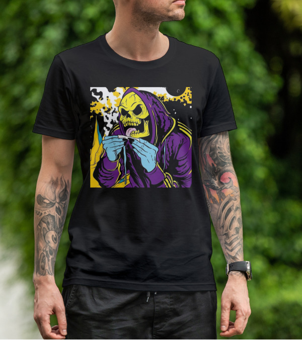 Skeletor Rolling Hoodie Masters Of The Universe 80s Retro Style Cartoon T-Shirt