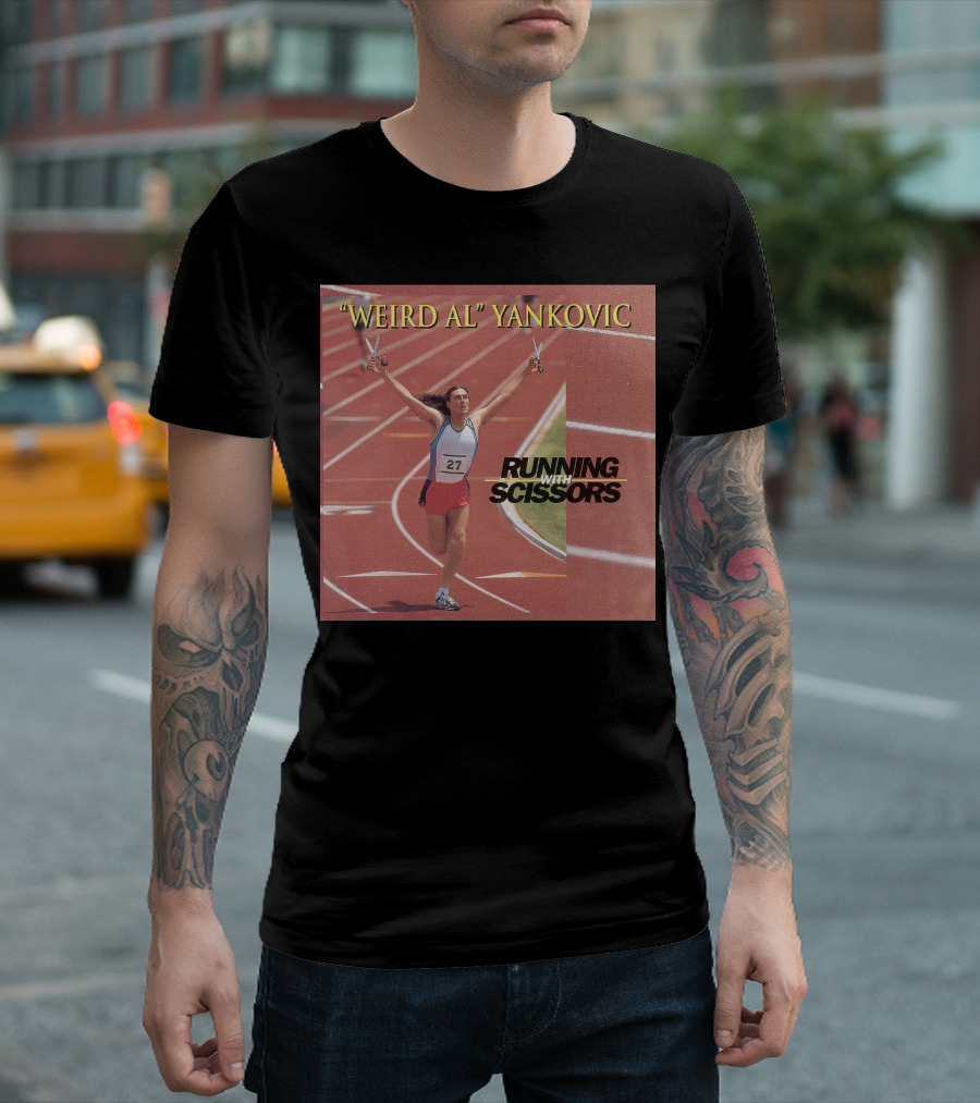 Weird Al Yankovic Running With Scissors Track T-Shirt