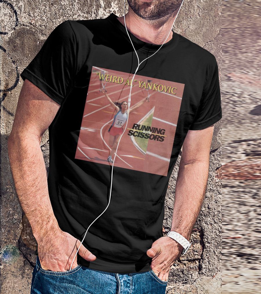 Weird Al Yankovic Running With Scissors Track T-Shirt