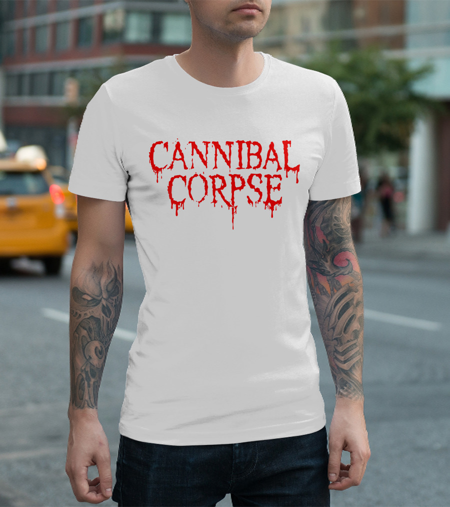 Cannibal Corpse Dripping Blood Text T-Shirt