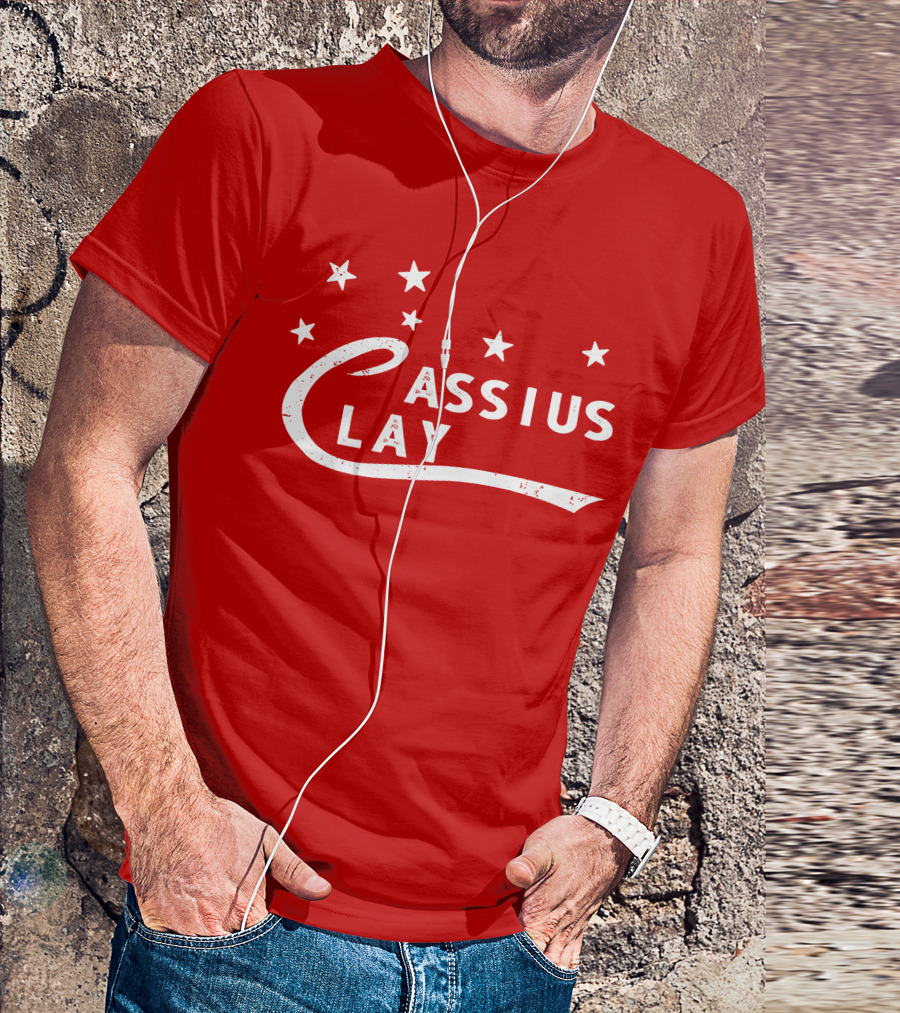 Cassius Clay Stars Red T-Shirt