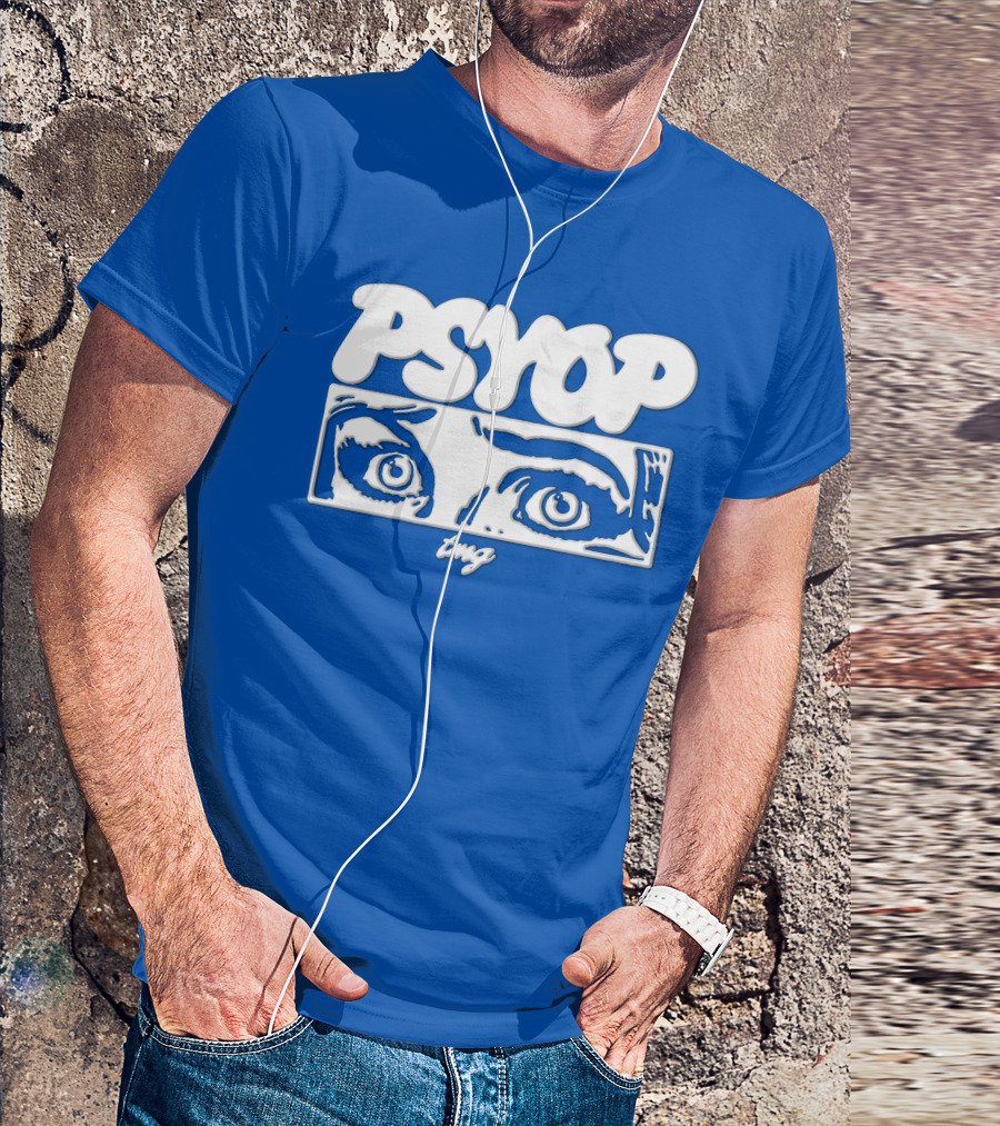 PSYOP TMG Eye Design Crewneck T-Shirt