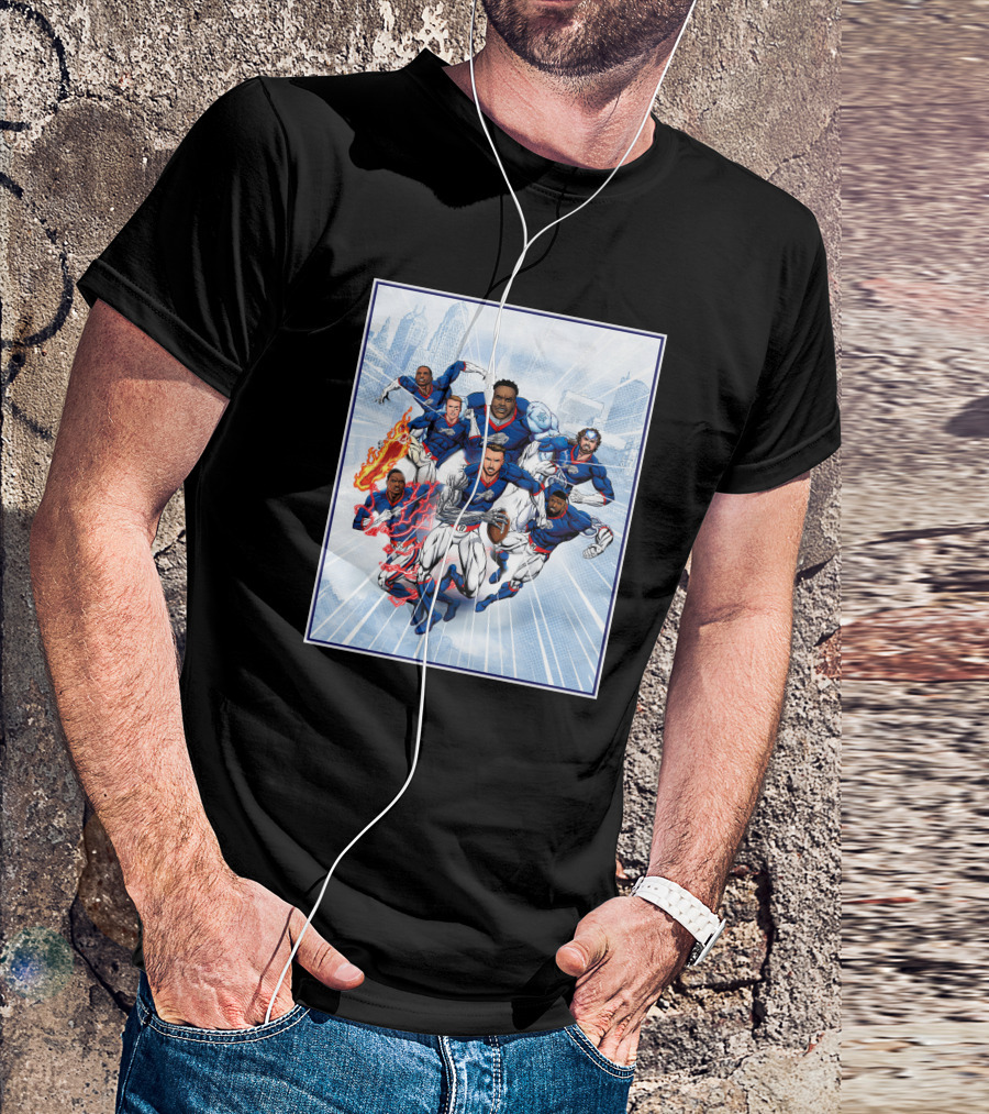 Bills Super Hero Team Charging Forward T-Shirt