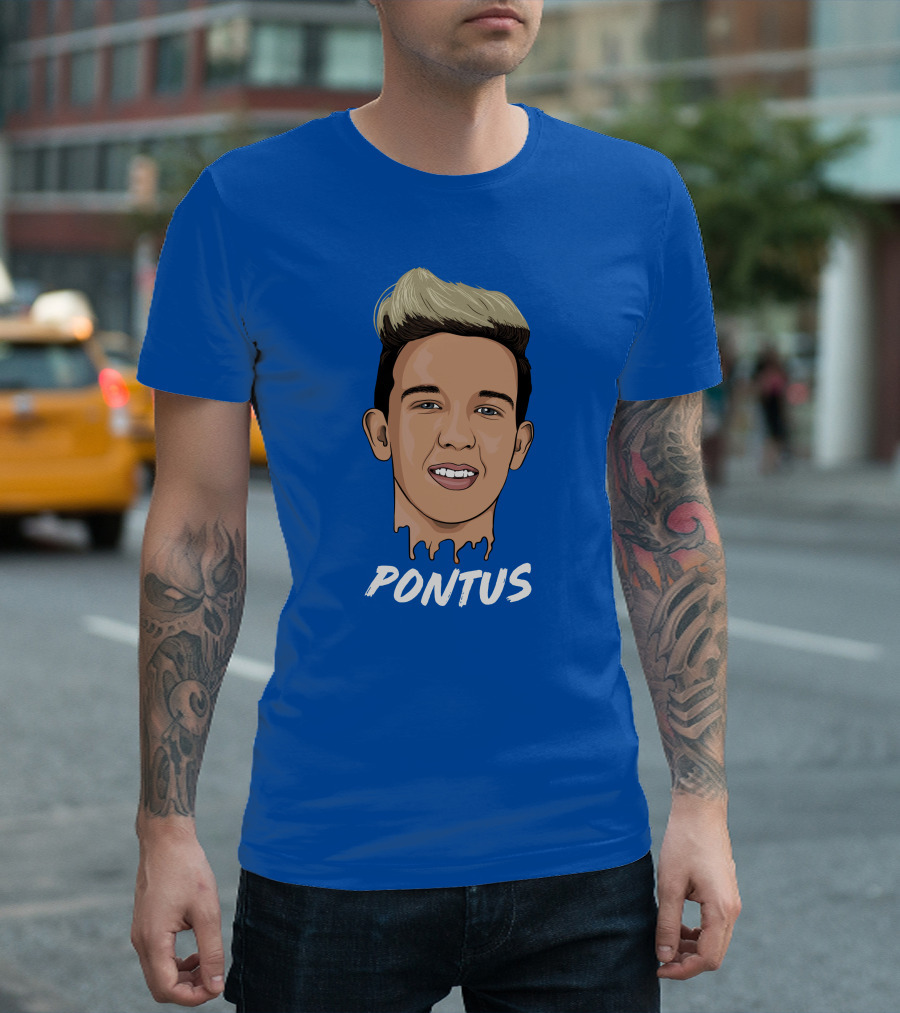 Pontus Rasmusson Merch Blue Portrait Pontus T-Shirt