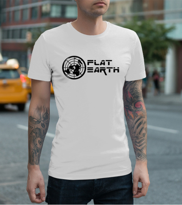 Flat Earth Model Globe Projection T-Shirt