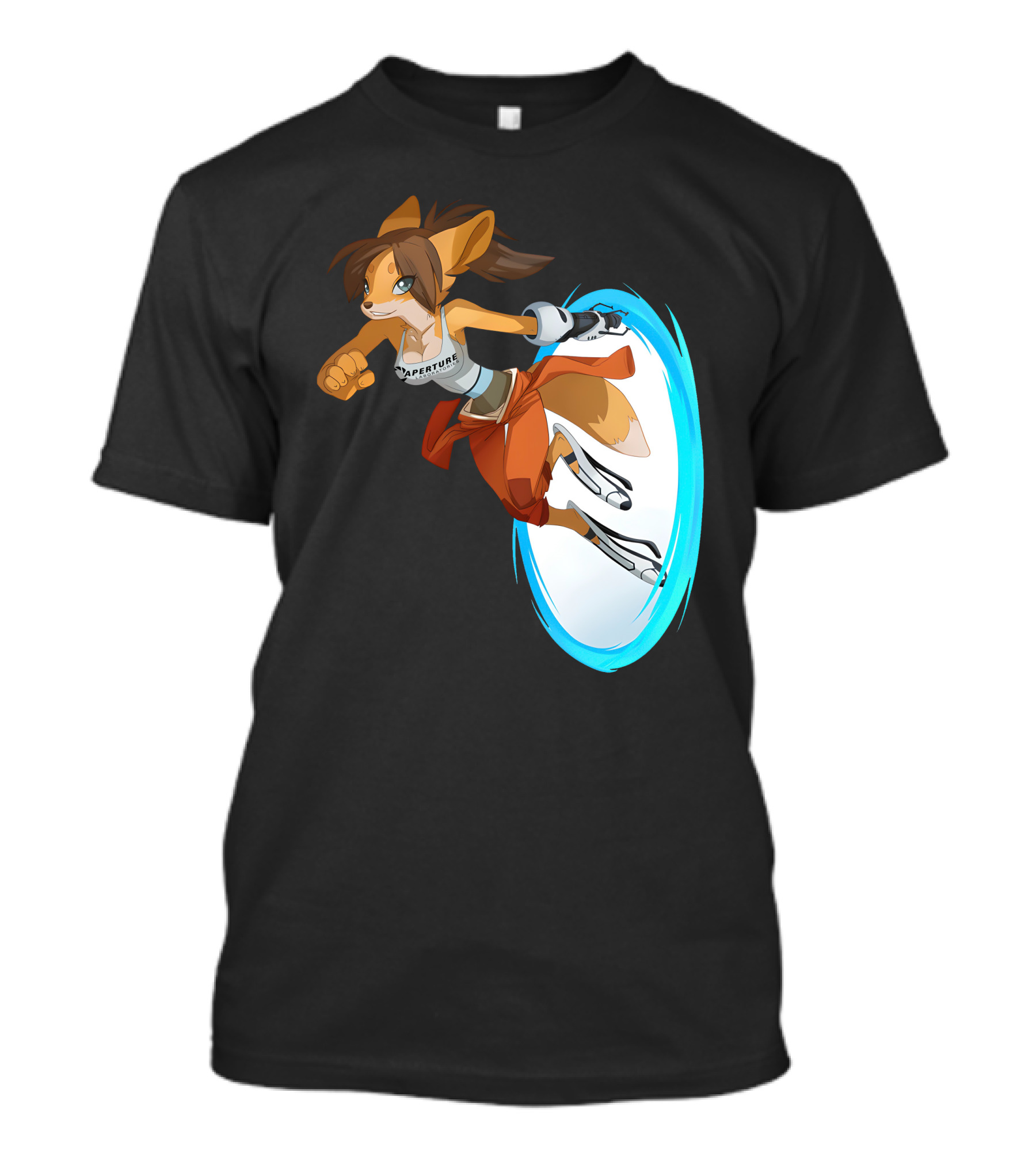 Aperture Laboratories Fox Chell Portal Sajira Stormi Folf Adventure T-Shirt