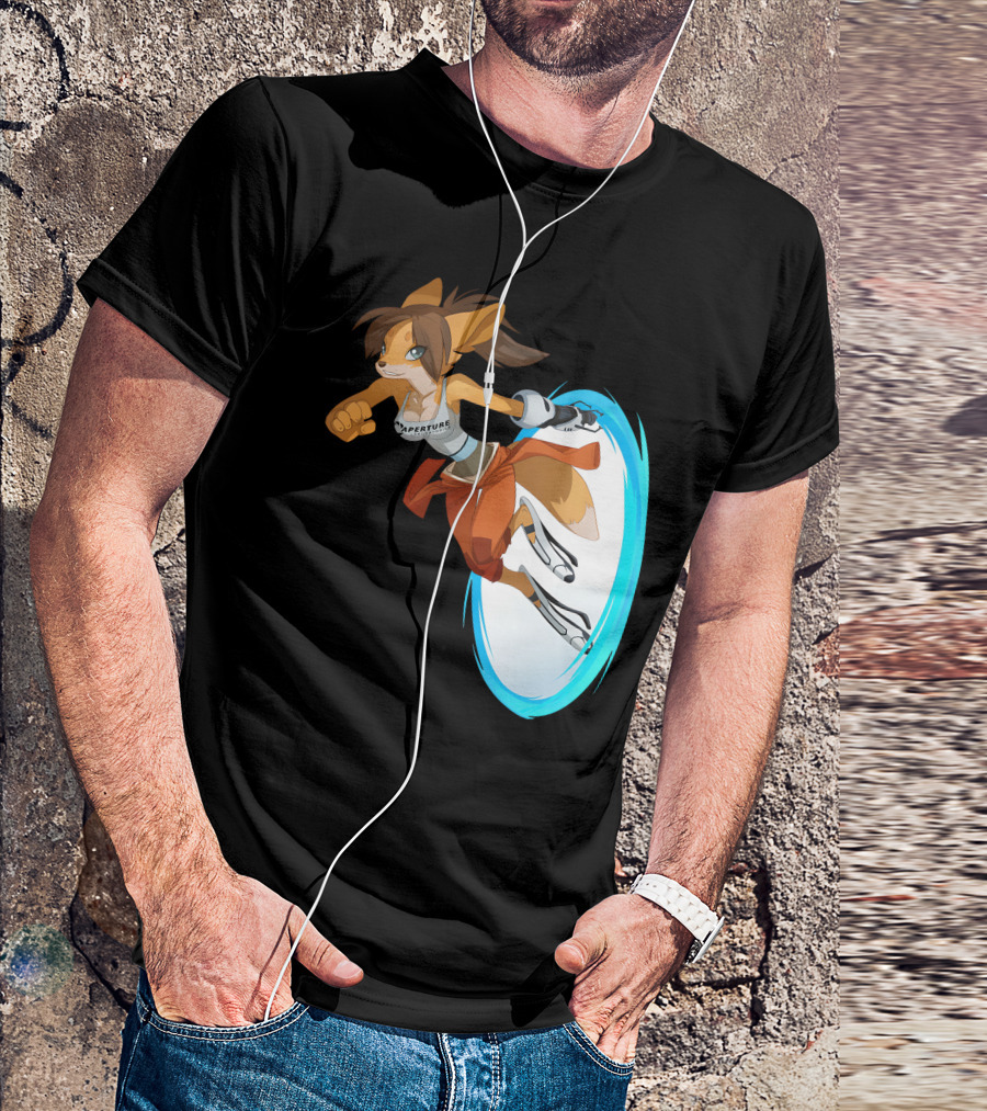 Aperture Laboratories Fox Chell Portal Sajira Stormi Folf Adventure T-Shirt