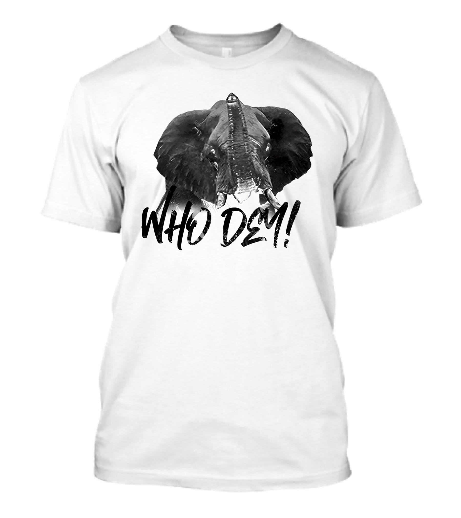 Who Dem Elephant Image T-Shirt
