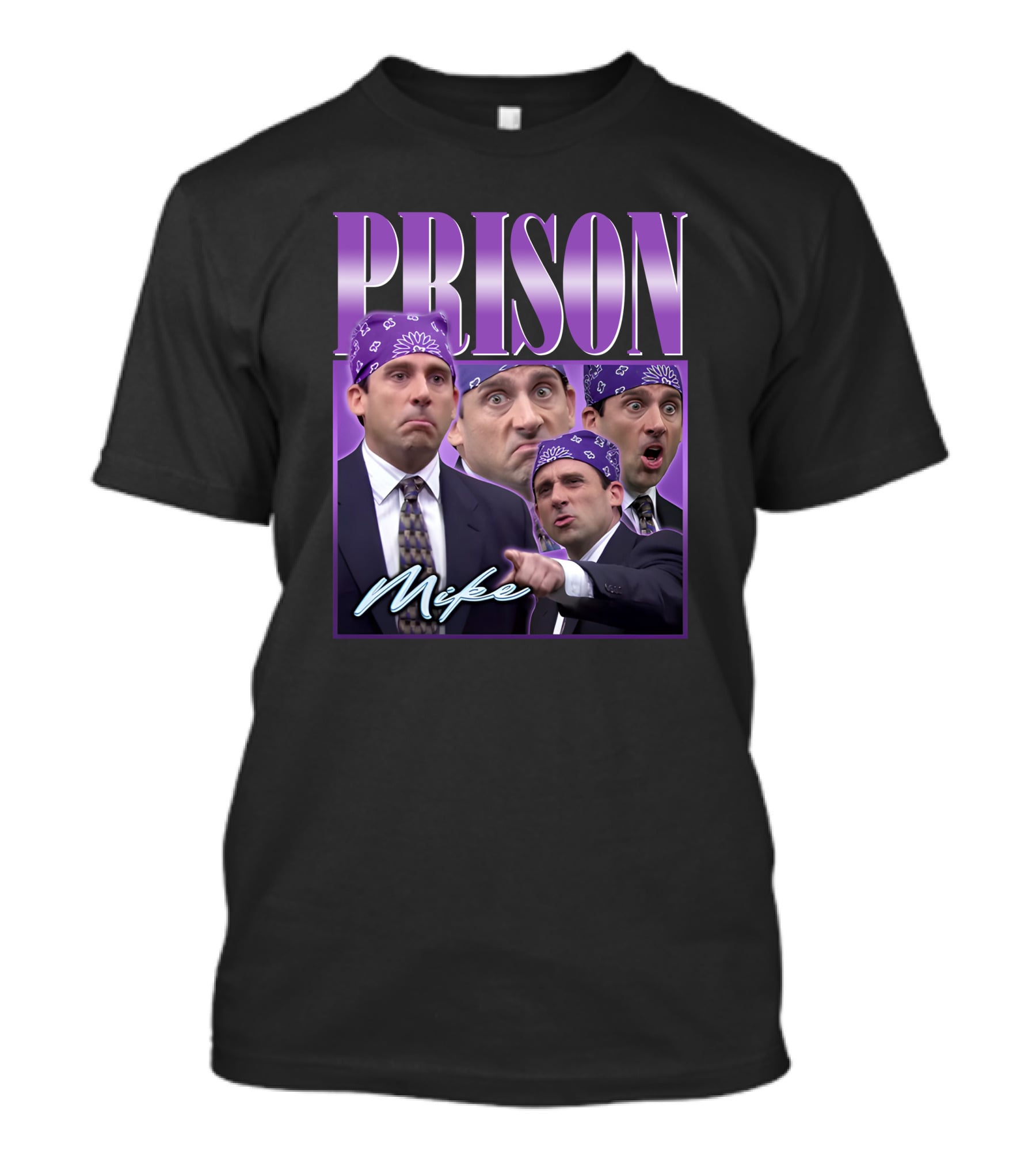 Saraya AEW Prison Mike Purple Bandana Faces T-Shirt
