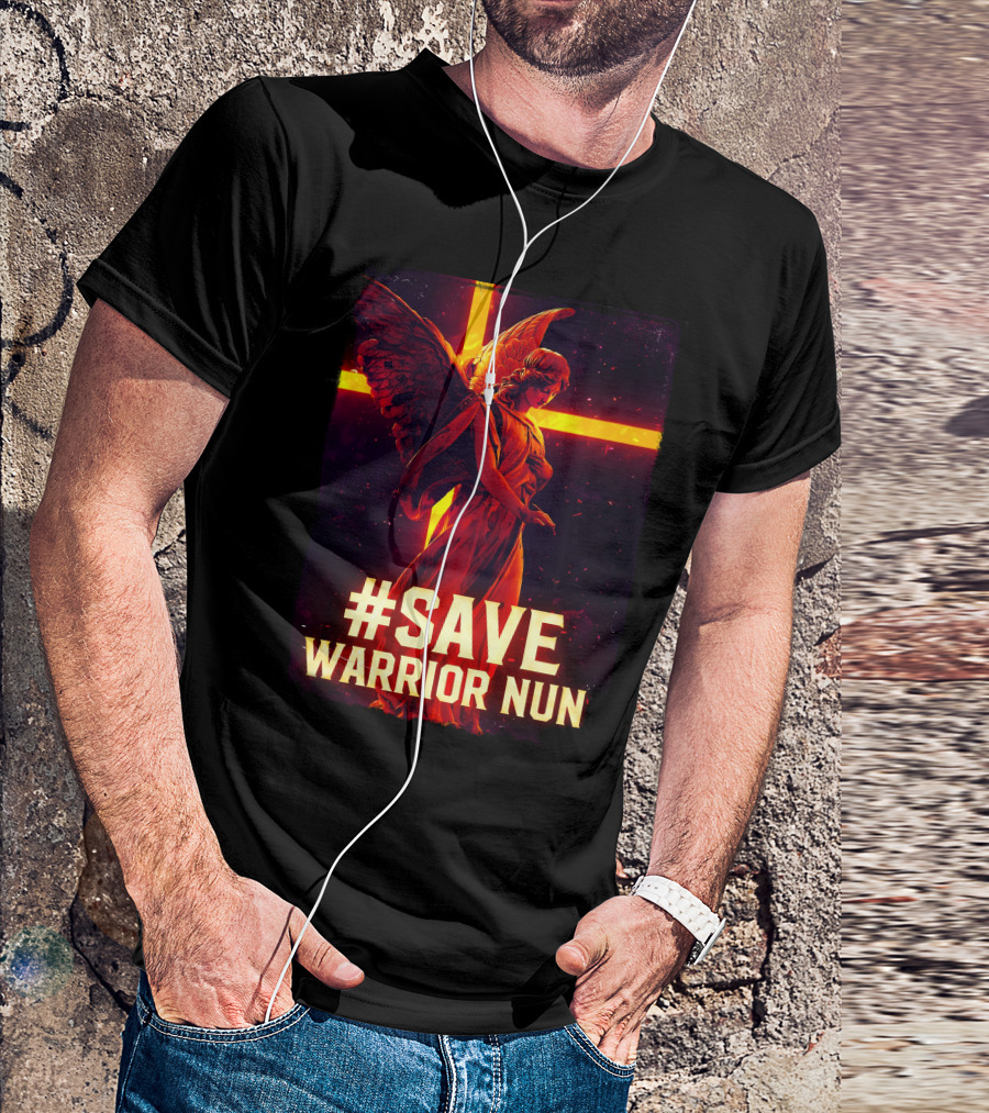 Save Warrior Nun Angel Red Cross T-Shirt