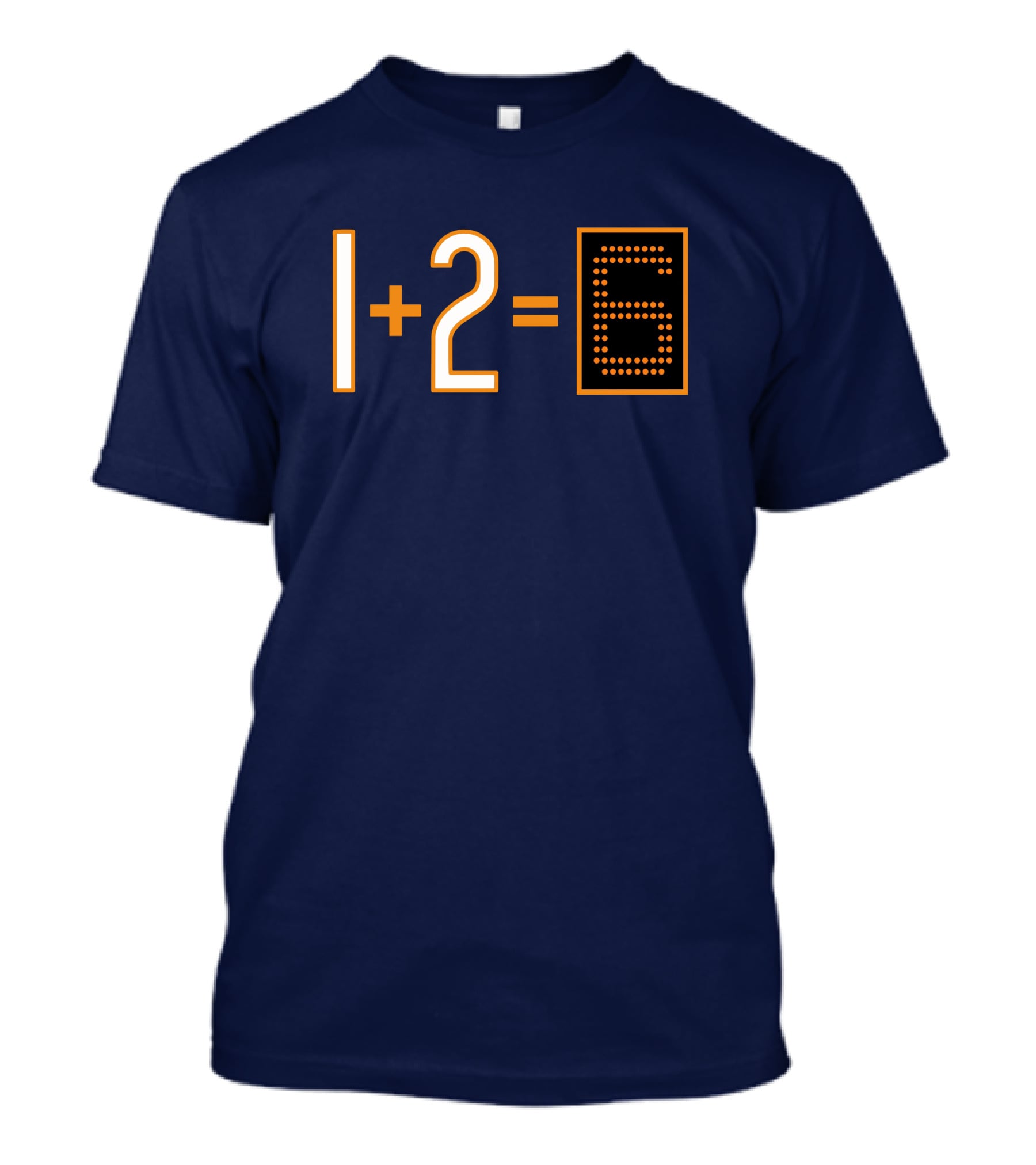 1+2=6 Obvious Da Bears Football Math Joke T-Shirt