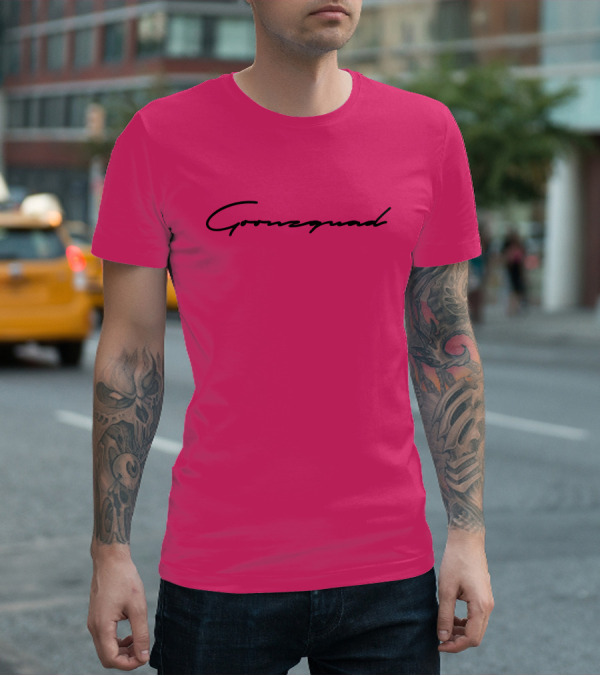 Cursive Goonzquad Red Lettering T-Shirt